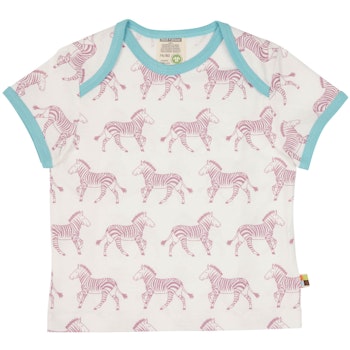 Kurzarm Shirt Zebra rosa
