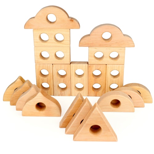 20 Guckloch Klötze zum Bauen und Staunen