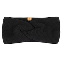 Damen Wolle Kaschmir Stirnband schwarz