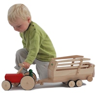 Holz Traktor creamobil - rot