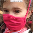 Vorschaubild Kinder Mundbedeckung 4-8 J. - Wiederverwendbare Maske fuchsia