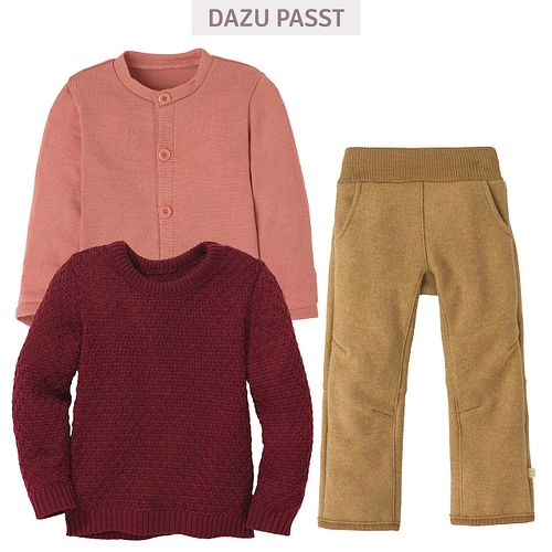 Strickjacke aus Schurwolle mit Knopfleiste