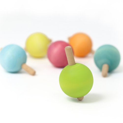 6 Regenbogen Kreisel