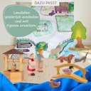 Vorschaubild Esel klein Holzfigur 8,5 cm