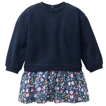 Sweatkleid langarm indigoblau