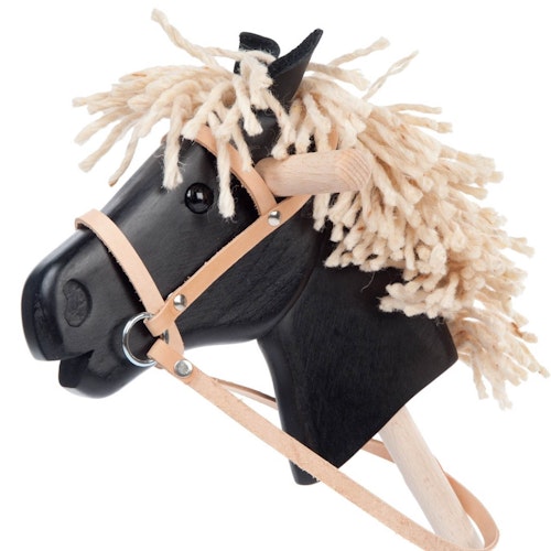 Steckenpferd Holz Rappe