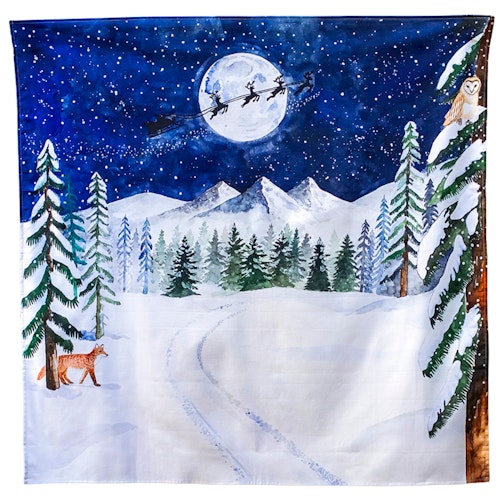 Spieltuch Bio-Baumwolle Weihnachtsnacht 100 x 100 cm
