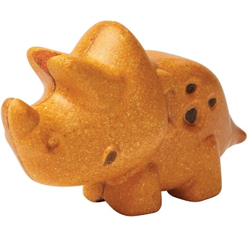 Triceratops Dinofigur Holz - 9,5 cm