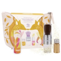 Kinder Kosmetik-Tasche mit Inhalt - Gold 17 x 12 x 6 cm