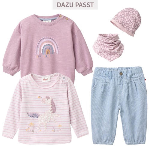 Sweatshirt Regenbogen rosa