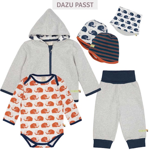 Wende Schlauchschal Fleece grau melange