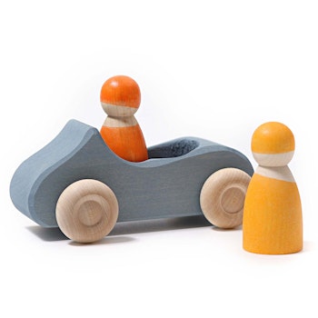 Holzauto großes Cabrio mit 2 Männchen ab 1 Jahr
