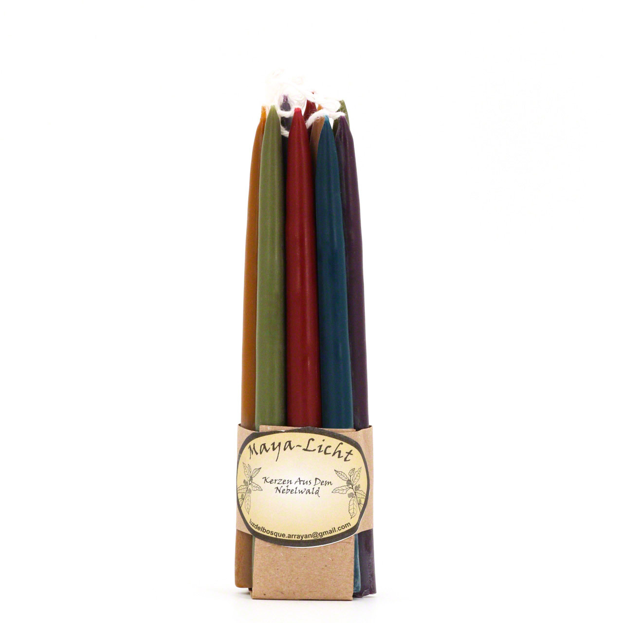 Maya Licht –Palmölfreie Kerzen 14cm 10er Set mixed