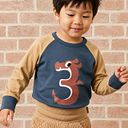Vorschaubild Raglanshirt langarm Zahl