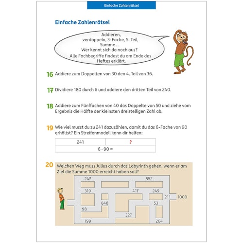 Textaufgaben 4. Klasse