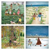 4 Jahreszeiten Silhouetten von Gwen's Illustrations
