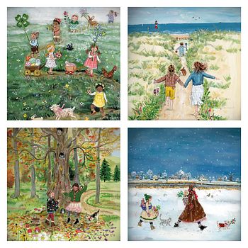 4 Jahreszeiten Silhouetten von Gwen's Illustrations