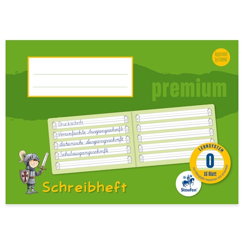 Schreiblernsystem für die 1. Klasse – Lineatur 0, DIN A5