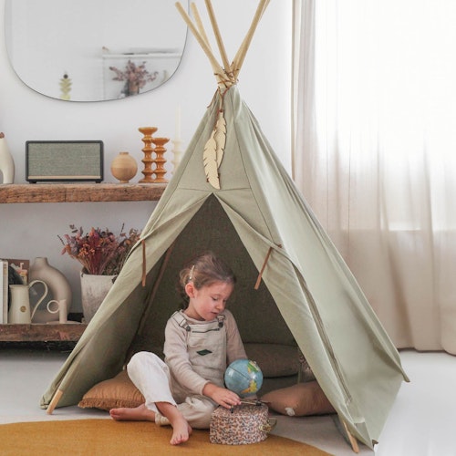 Spielzelt Tipi Grün – 140 cm