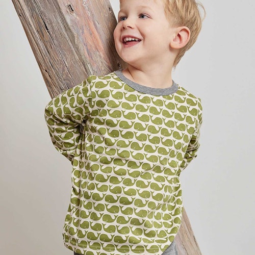 Leichtes Shirt langarm Wale