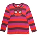 Vorschaubild Langarmshirt Streifen Frosch Aufnäher