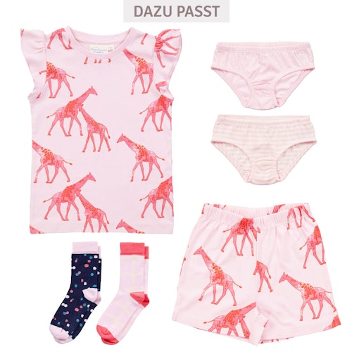 Sommer Kinder Schlafanzug kurz Giraffen
