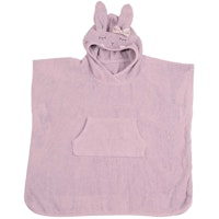 Kinder Badeponcho mit Kapuze Hase 1-6 J rosa