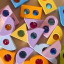 Vorschaubild Funkeldächer 12 Teile pastell