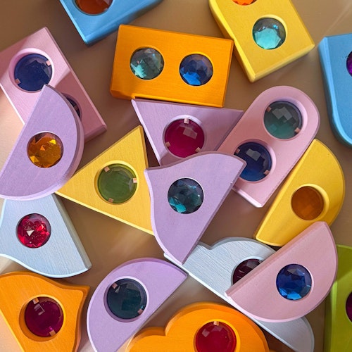 Funkeldächer 12 Teile pastell