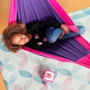 Vorschaubild Bio Kinderhängematte Lilly lila ab 3 - 12 Jahre