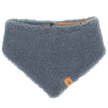 Winter Dreiecktuch Plüsch verstellbar blau