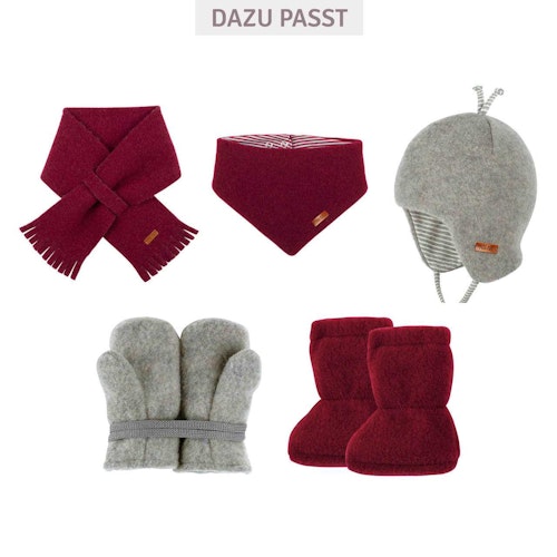 Wolle Babyschuhe als Socke