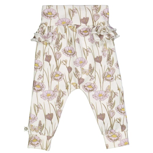 Edle Krabbelhose Schleife Blumen