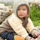 Vorschaubild Babyjacke 100% Wolle zum Knöpfen