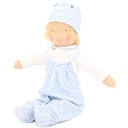 Vorschaubild Baby Puppenkleidung Set 4-tlg. „Pünktchen blau“