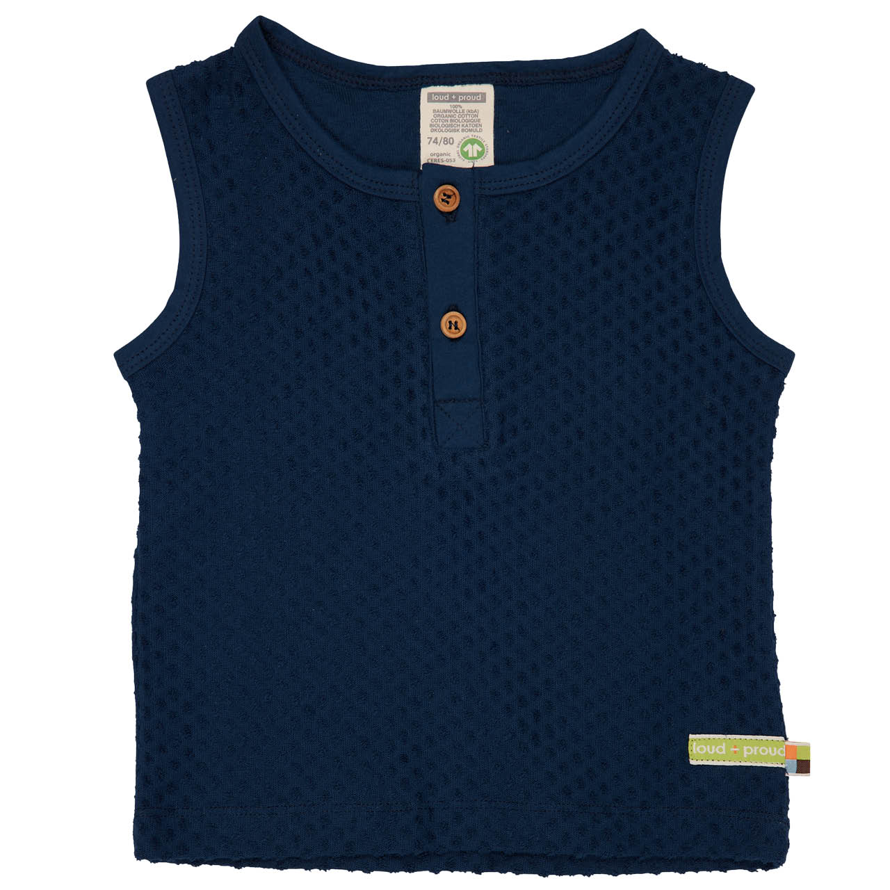 Weiches Frottee Top Pünktchen Design