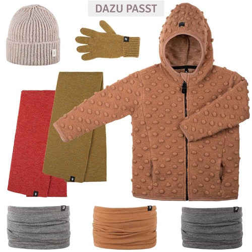 Damen Alpaka-Woll Mütze hellbeige