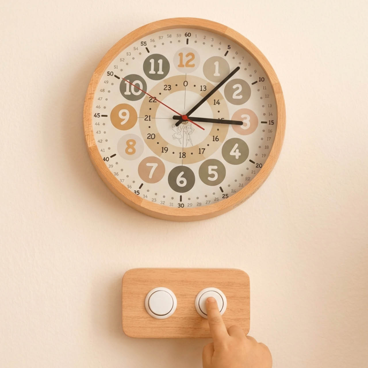 Routime sprechende Wanduhr