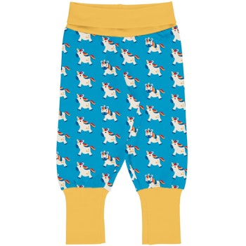 Mitwachsende Krabbelhose Bündchen Einhorn