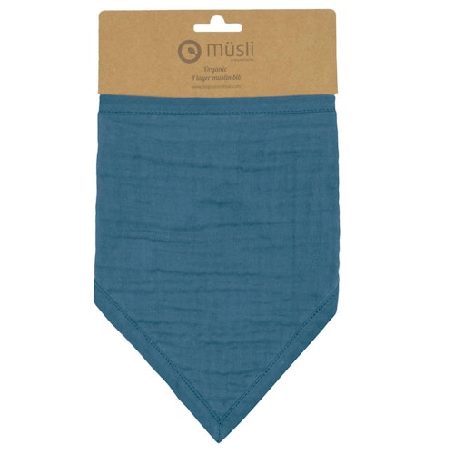 Dreiecktuch Musselin indigo