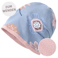 Wende-Beanie Wintervögel