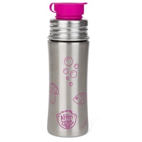 Edelstahl Trinkflasche Sportverschluss pink