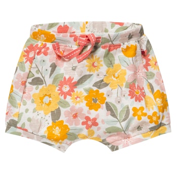 Leichte Shorts Dschungelblumen gelb