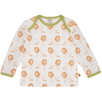 Leichtes Shirt langarm Löwe orange