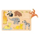 Vorschaubild Steckpuzzle Zoo-Tiere - 8 tlg
