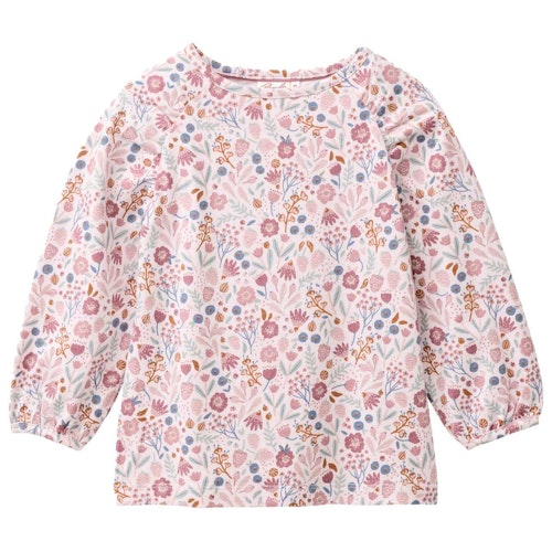 Lockereres Langarmshirt Herbstblüten