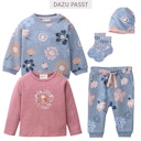 Vorschaubild Weiches Baby Sweatshirt große Blumen