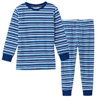 Schlafanzug Frottee Ringel