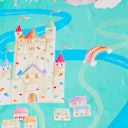 Vorschaubild Spieltuch Seide Regenbogenland 53 x 53 cm