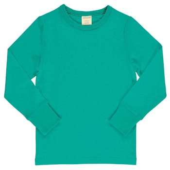 Jersey Langarmshirt petrol
